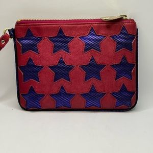 Juicy Couture Red and Blue Stars wristlet
